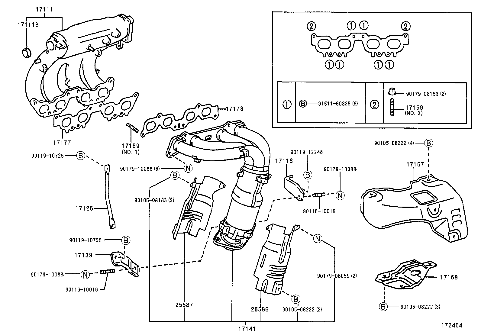 17101-64191 MANIFOLD, INTAKE product image