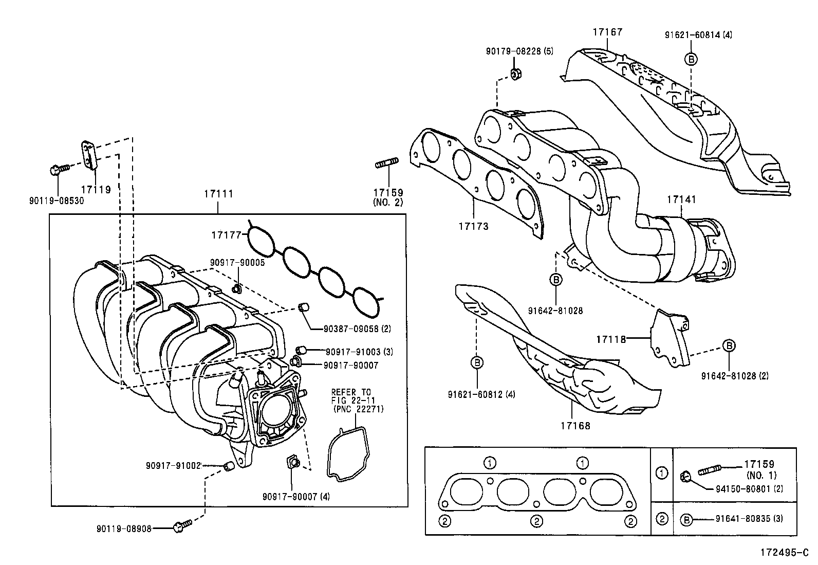 17101-74370 MANIFOLD, INTAKE product image