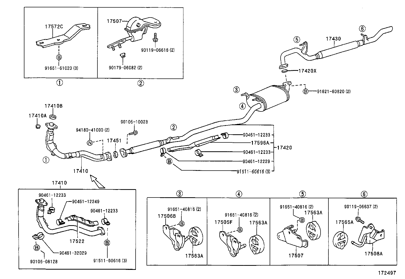 17430-64800 PIPE ASSY, EXHAUST, TAIL product image