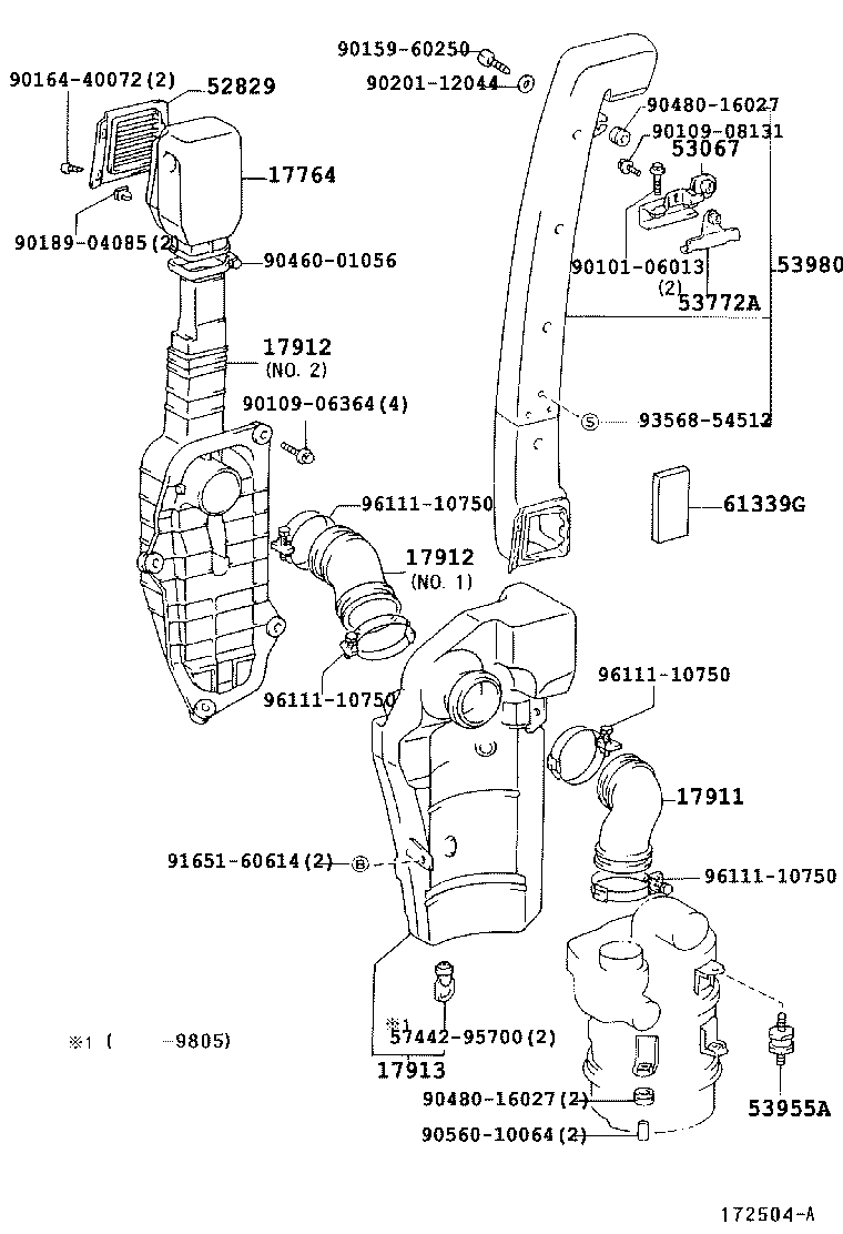 17700-54632 CLEANER ASSY, AIR product image