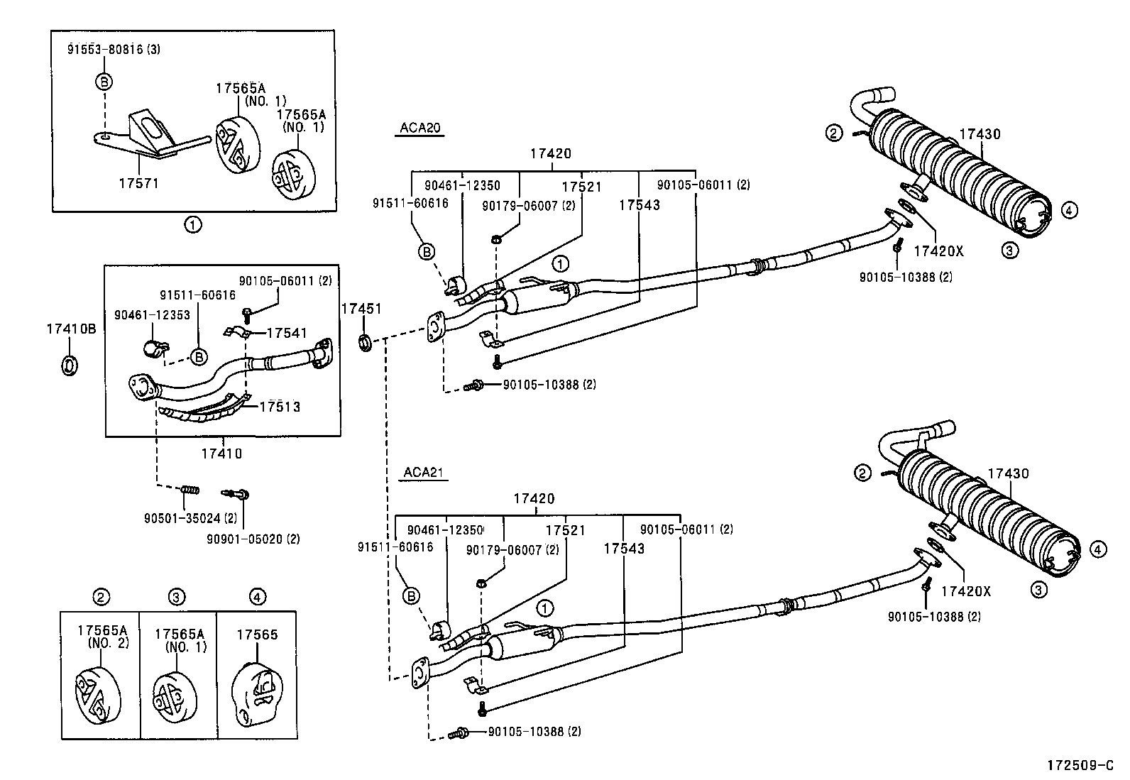 17430-27130 PIPE ASSY, EXHAUST, TAIL product image