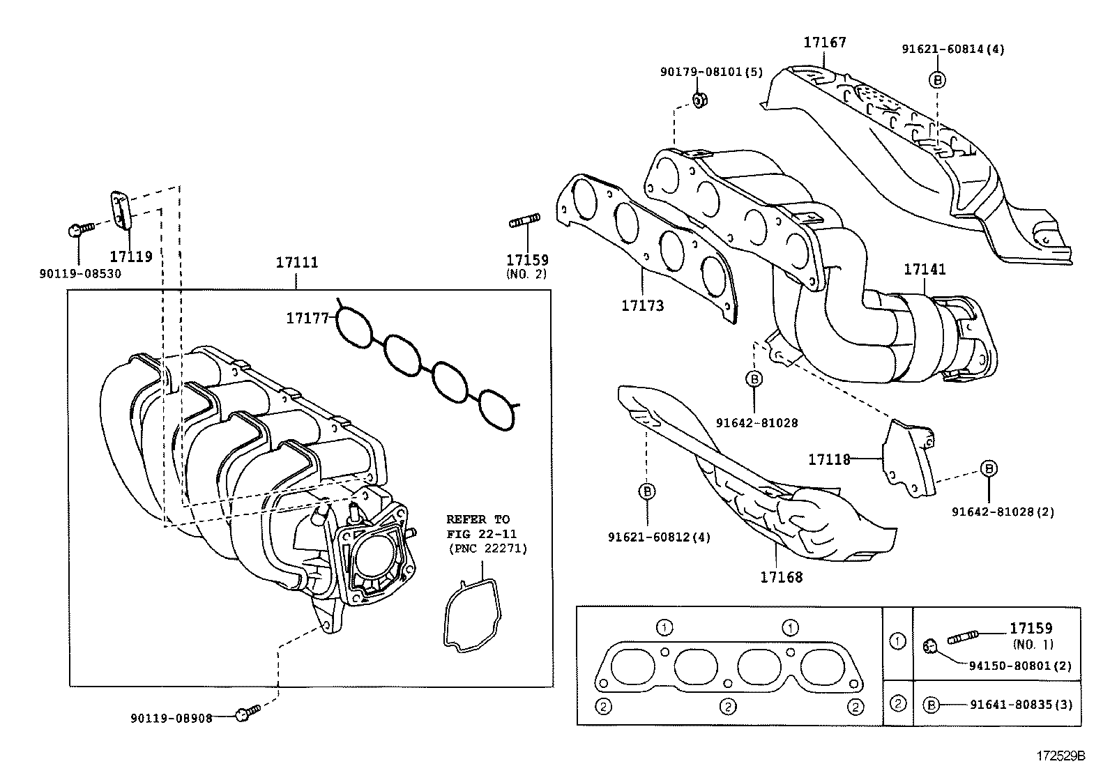 25051-28030 CONVERTER SUB-ASSY, EXHAUST MANIFOLD product image
