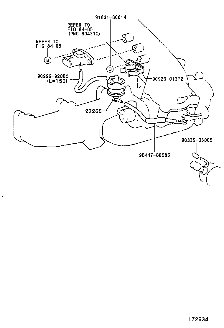 17341-75090 HOSE, NO.1(FOR IDLE-UP) product image