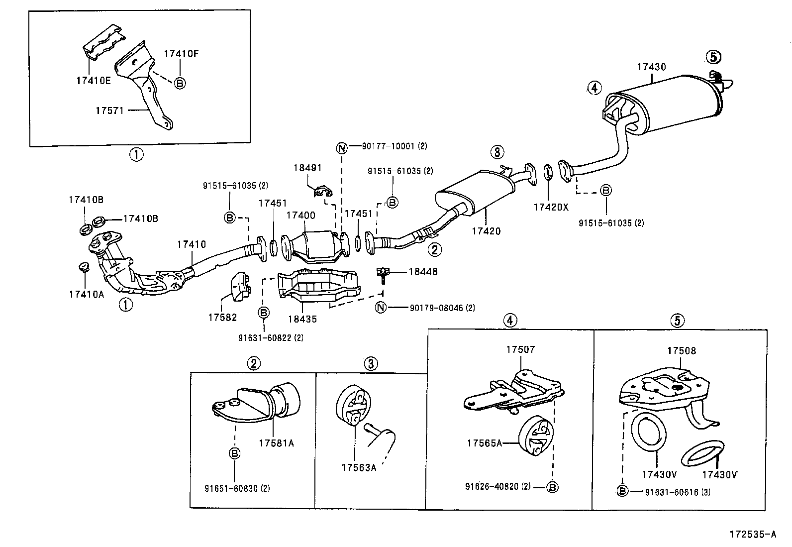 17430-46390 PIPE ASSY, EXHAUST, TAIL product image