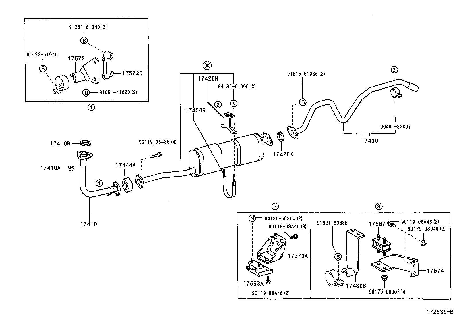 17430-58801 PIPE ASSY, EXHAUST, TAIL product image