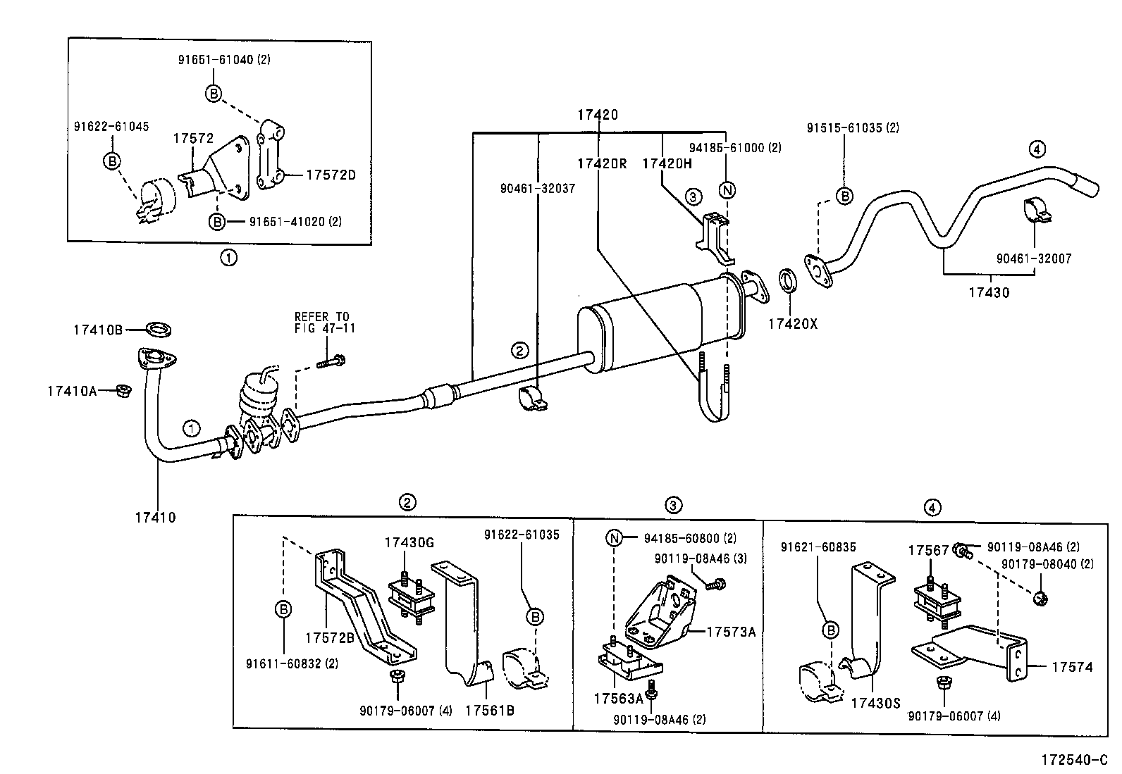 17430-58801 PIPE ASSY, EXHAUST, TAIL product image