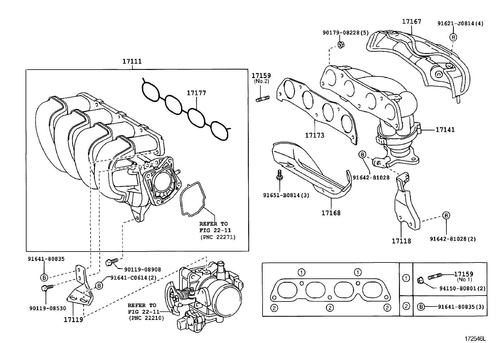 17118-22050 STAY, MANIFOLD product image