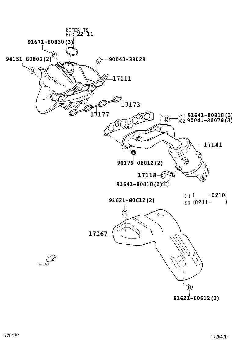 17012-87401 STAY, MANIFOLD product image