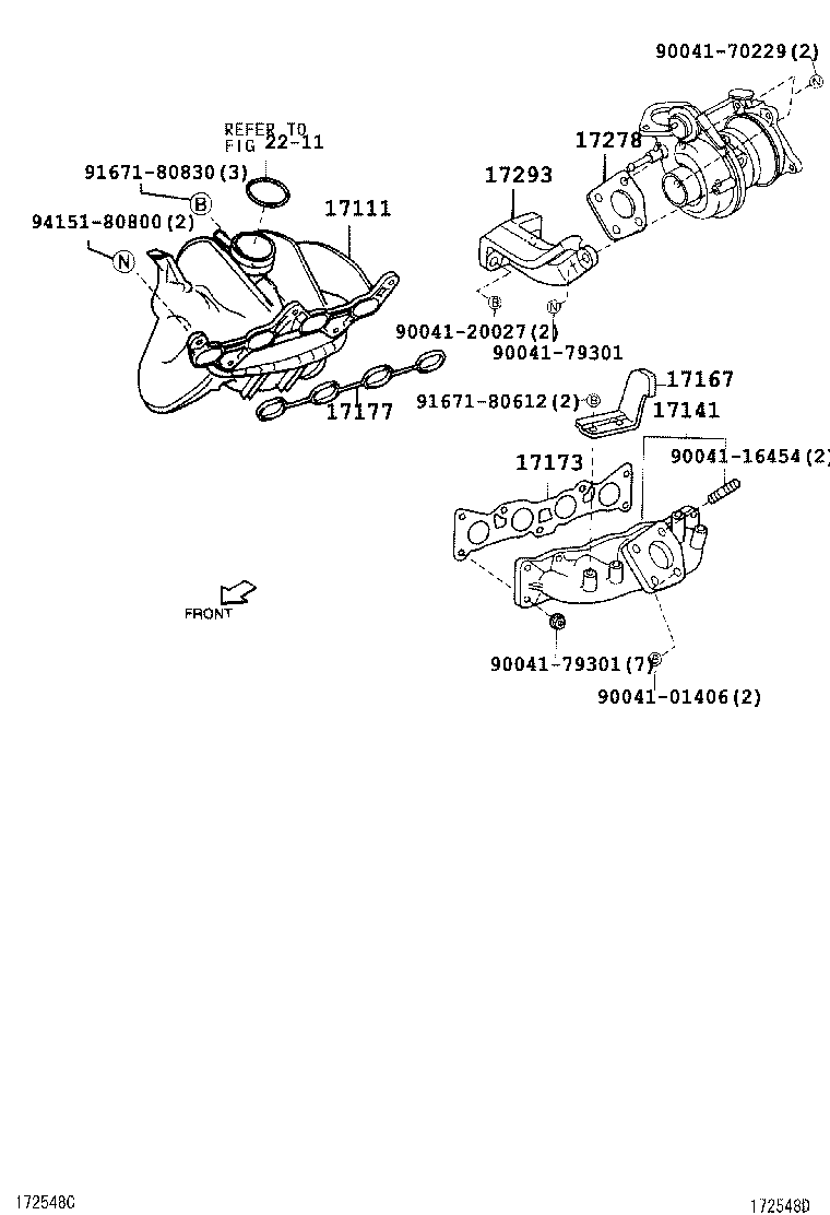 17012-87401 STAY, MANIFOLD product image