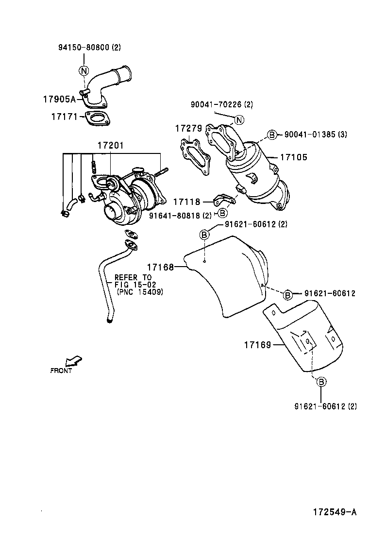 17012-87401 STAY, MANIFOLD product image