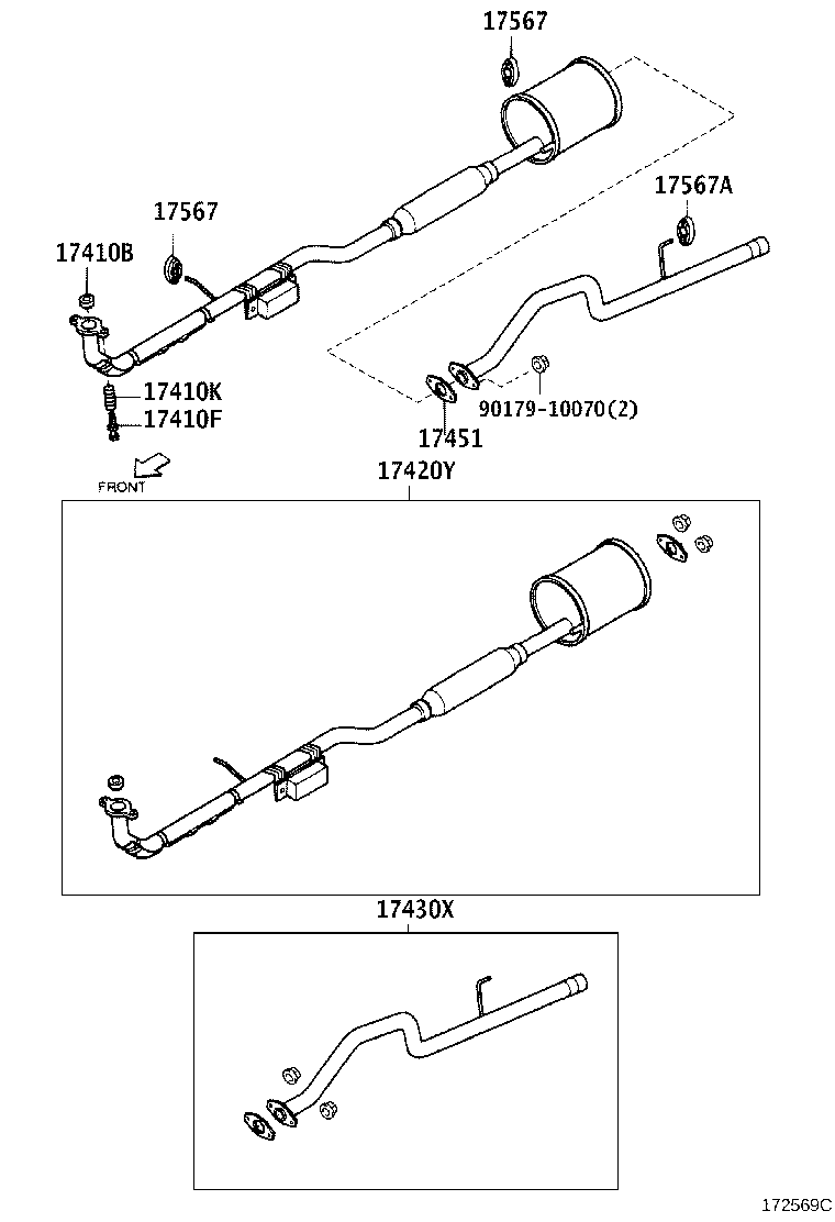17152-87201 SPRING, EXHAUST PIPE product image