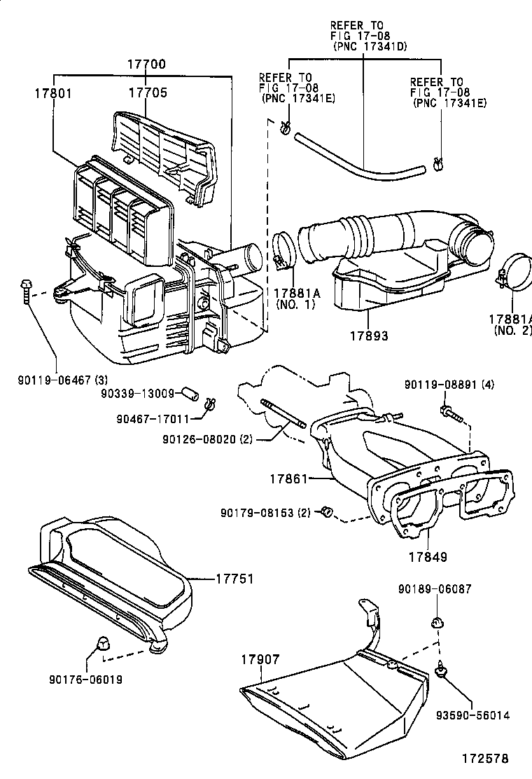 17700-54840 CLEANER ASSY, AIR product image
