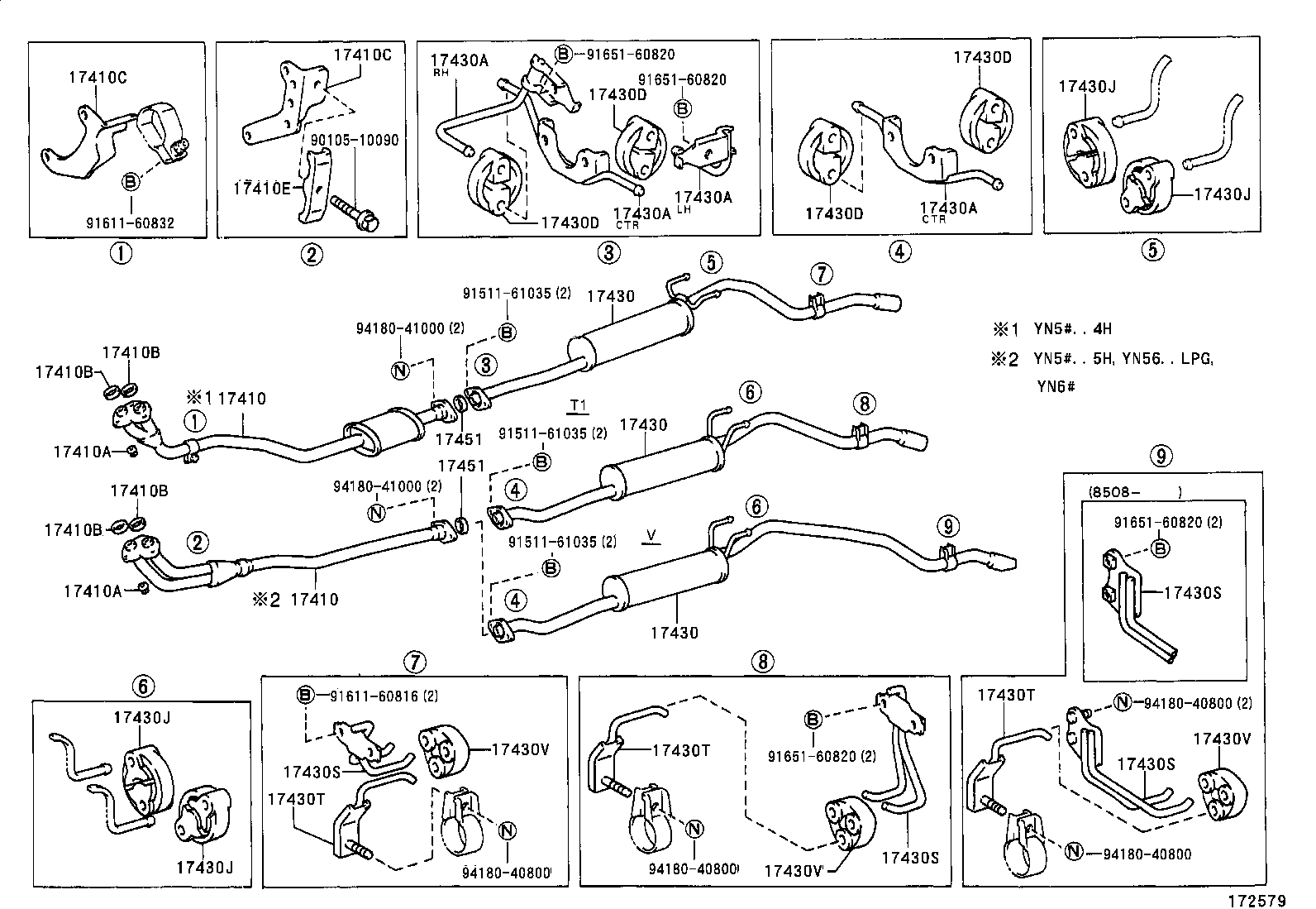 17430-54780 PIPE ASSY, EXHAUST, TAIL product image