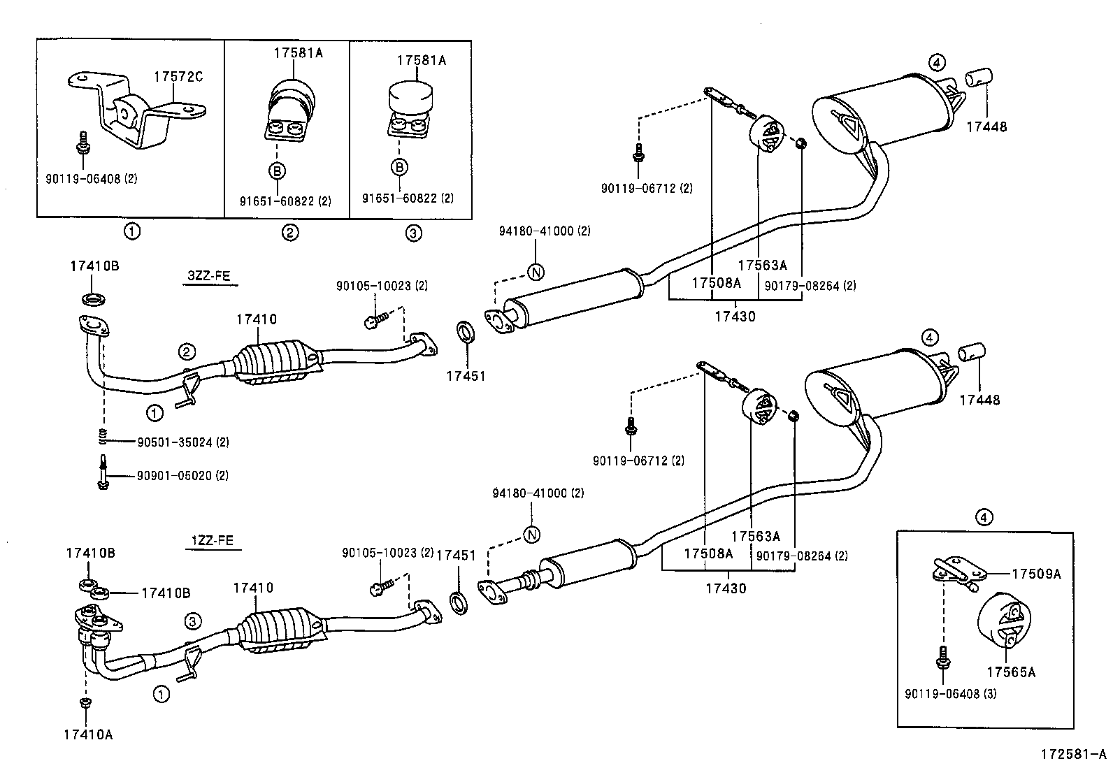 17430-0H010 PIPE ASSY, EXHAUST, TAIL product image