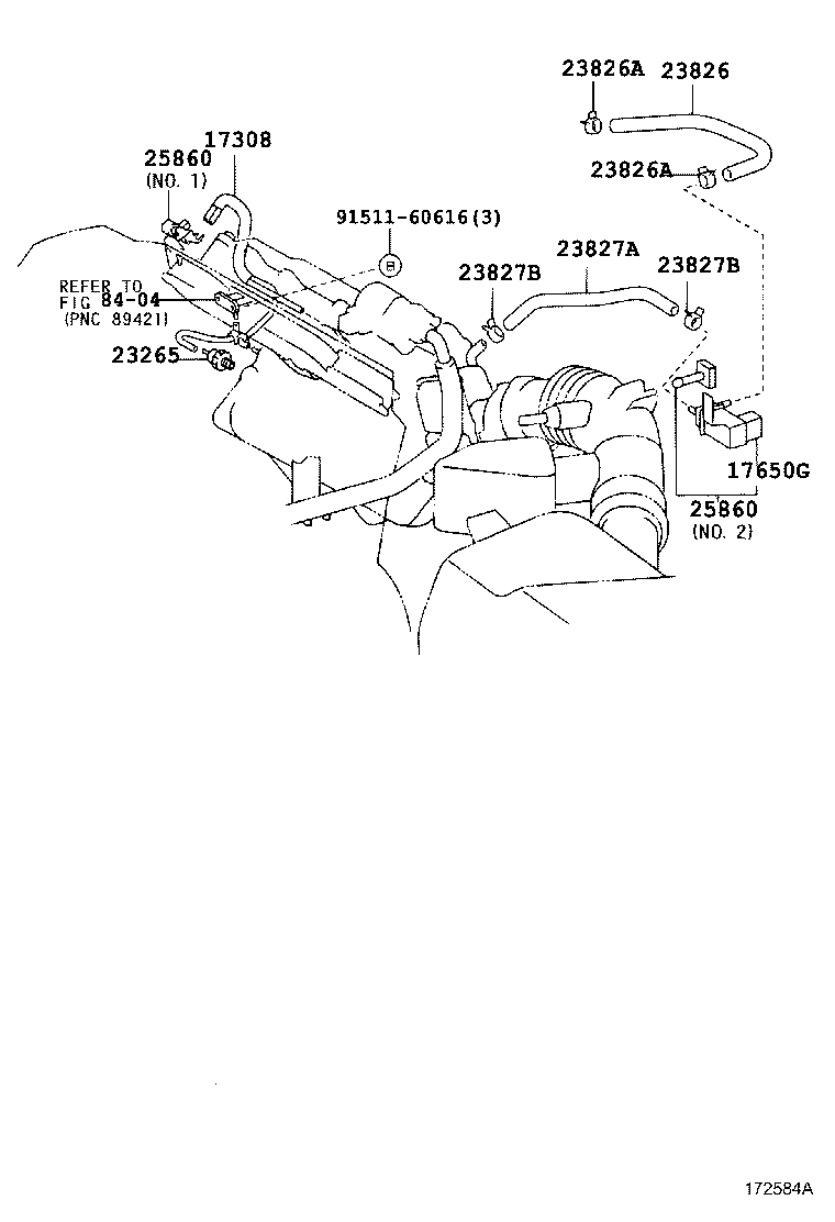 17341-74841 HOSE, AIR product image