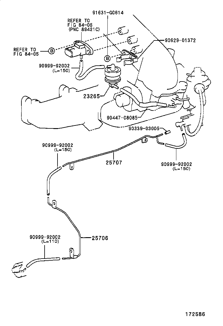 23829-62030 HOSE, FUEL VAPOR FEED product image