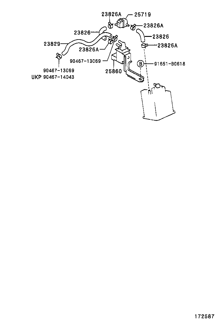17302-02011 HOSE SUB-ASSY, AIR product image