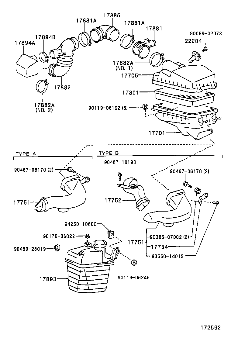 17701-0B020 CASE SUB-ASSY, AIR CLEANER product image