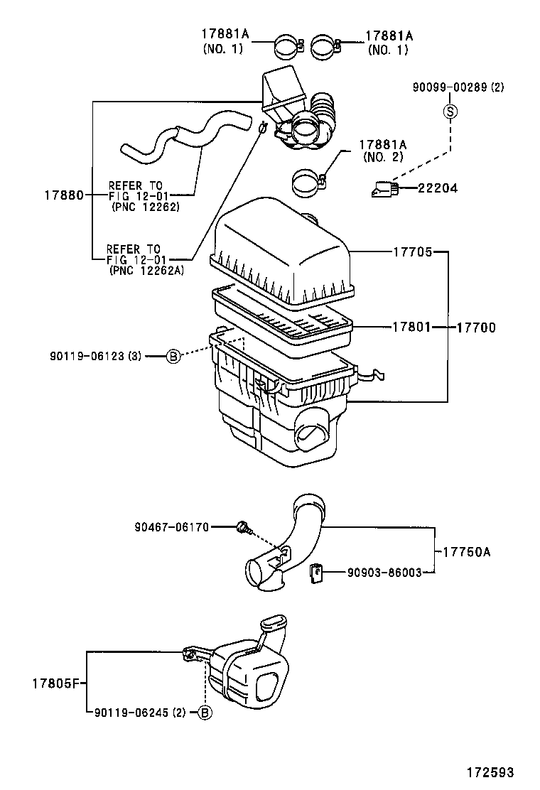 17705-20152 CAP SUB-ASSY, AIR CLEANER product image