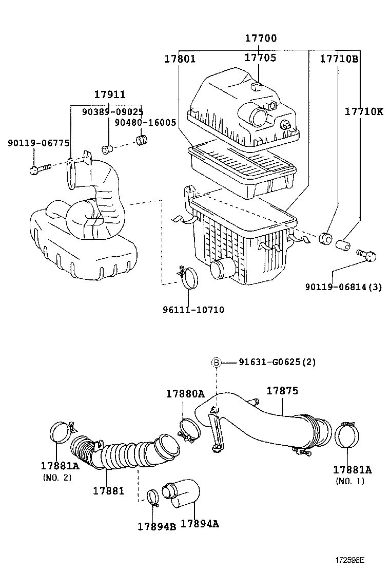 17344-13020 HOSE, AIR, NO.4 product image