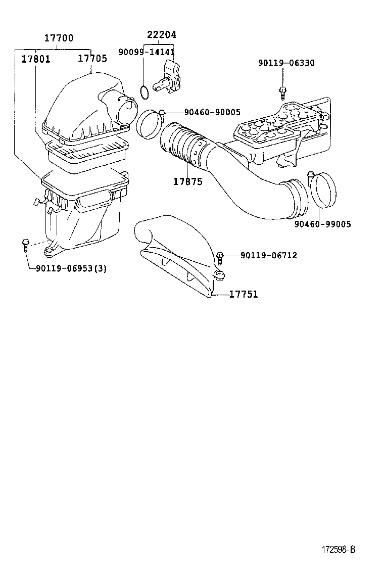 17700-46341 CLEANER ASSY, AIR product image