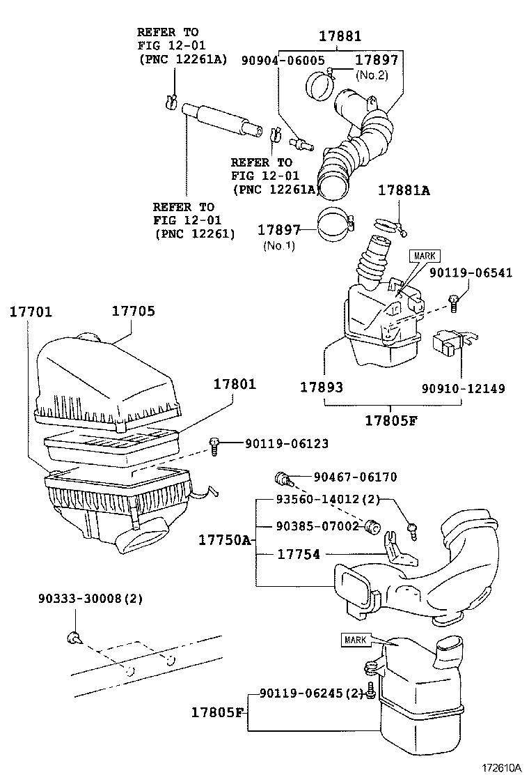 17705-74430 CAP SUB-ASSY, AIR CLEANER product image