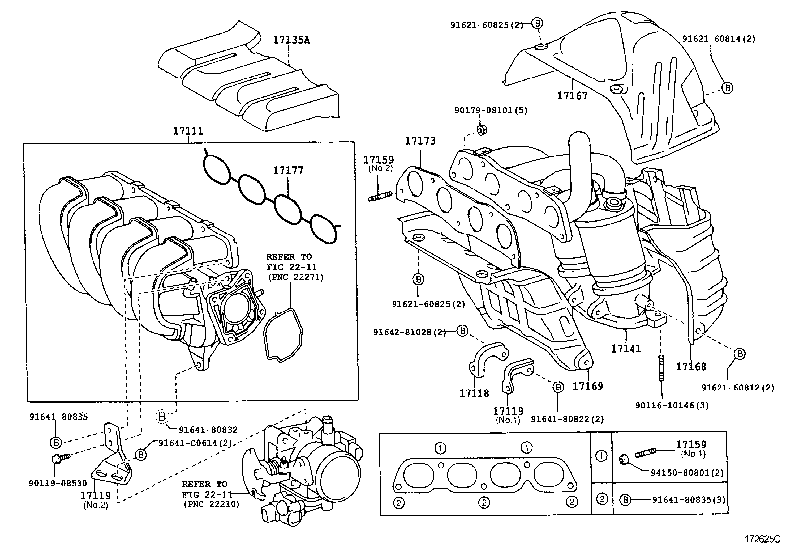 17101-02080 MANIFOLD, INTAKE product image