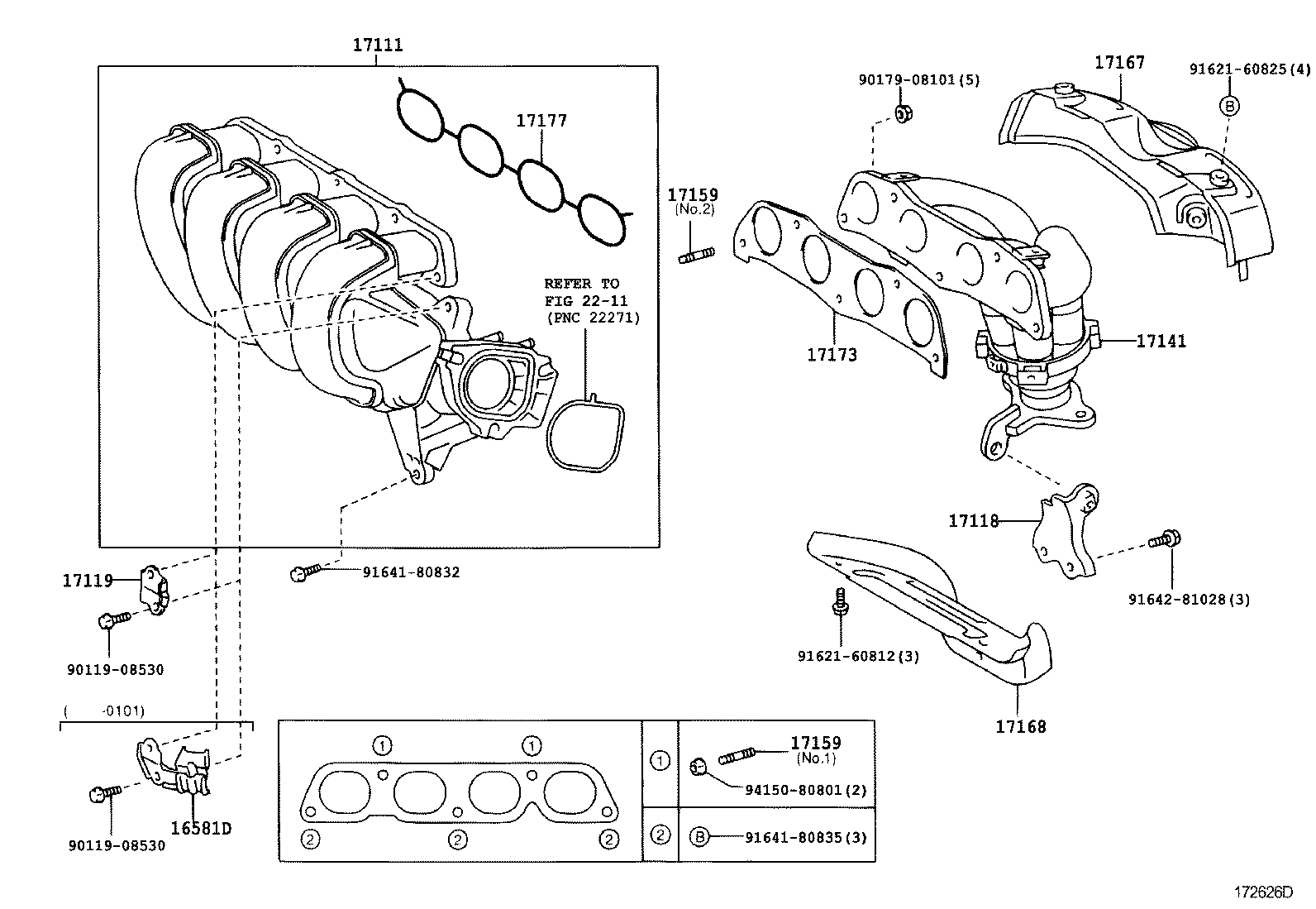 17101-02080 MANIFOLD, INTAKE product image