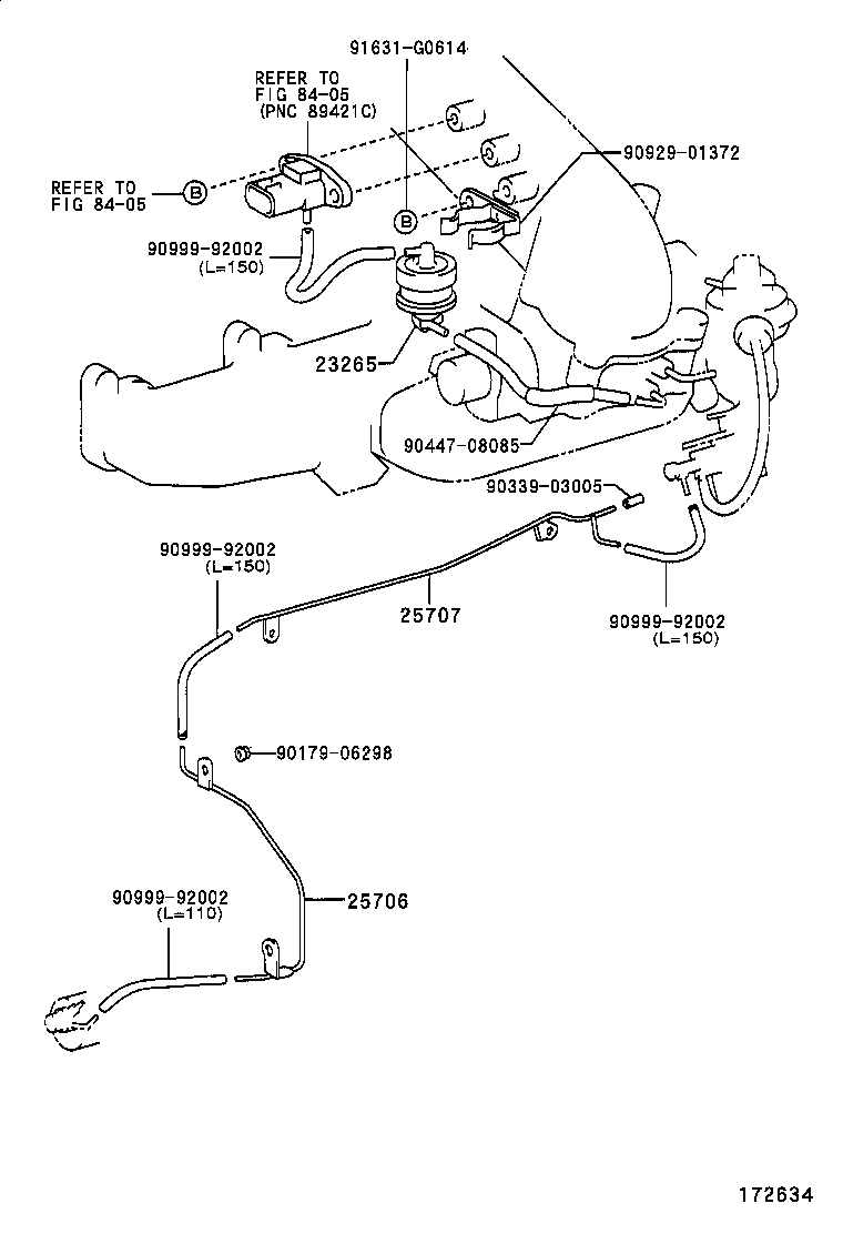 17341-75090 HOSE, NO.1(FOR IDLE-UP) product image