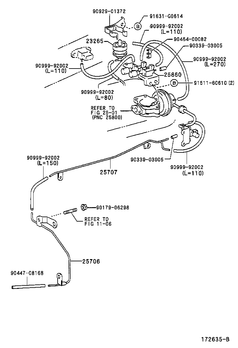 23829-62030 HOSE, FUEL VAPOR FEED product image