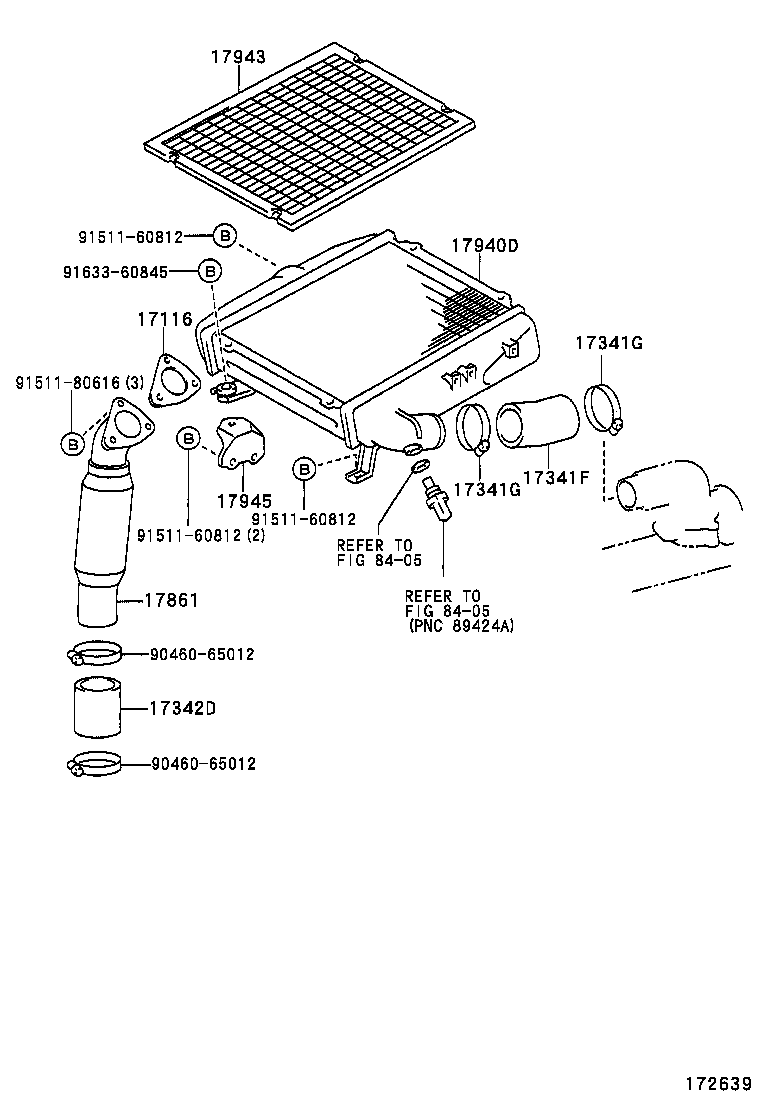 53154-35010 GUIDE, RADIATOR GRILLE SIDE AIR, LH product image
