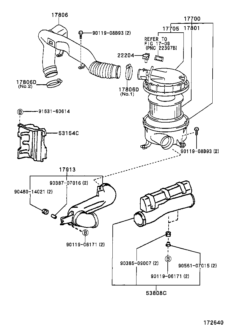 53154-35010 GUIDE, RADIATOR GRILLE SIDE AIR, LH product image