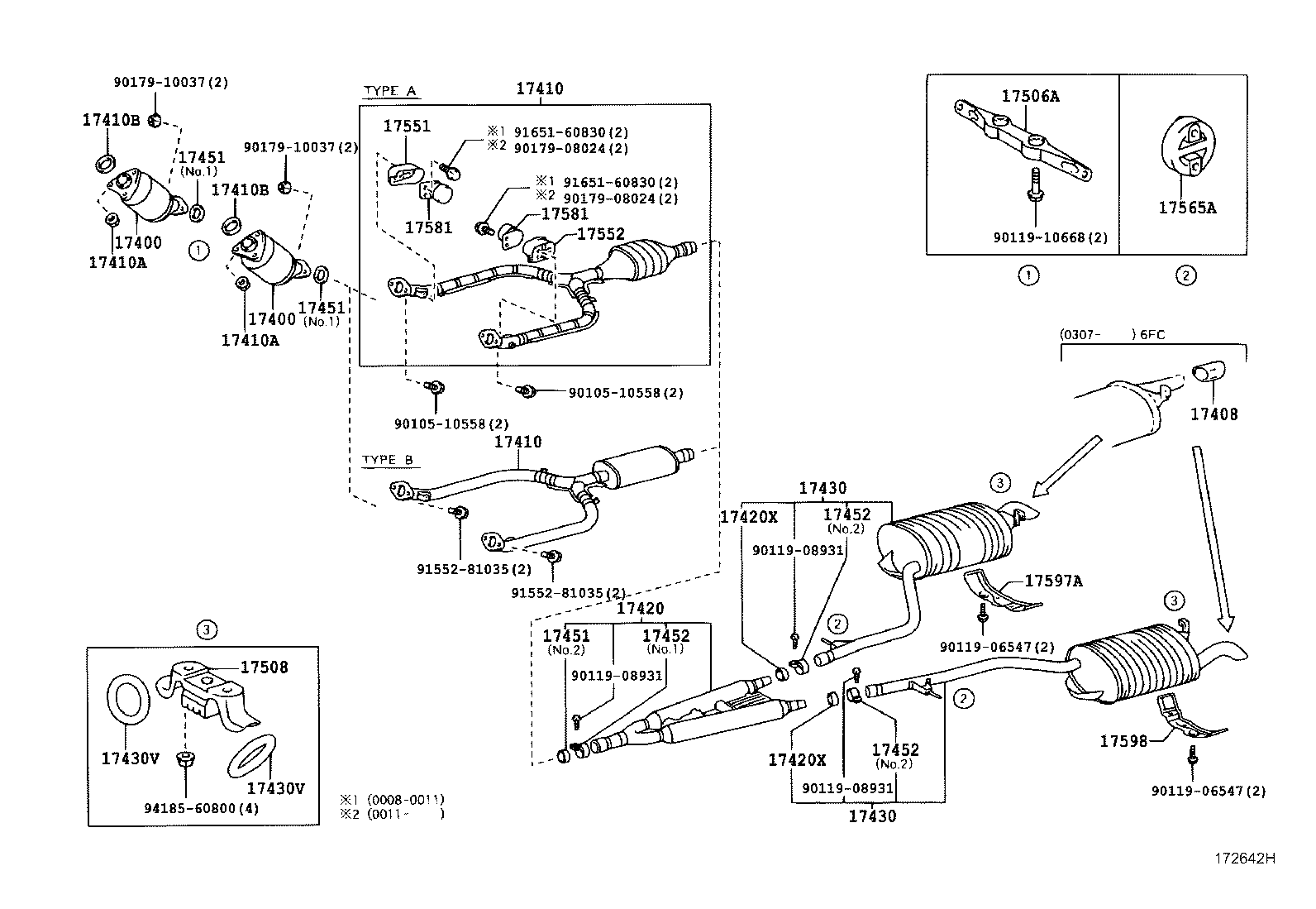17430-50250 PIPE ASSY, EXHAUST, TAIL product image