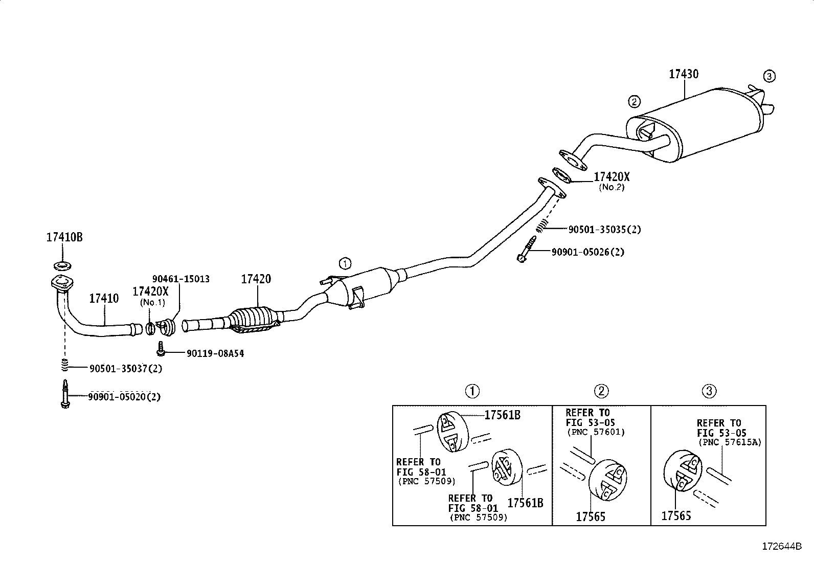 17430-21180 PIPE ASSY, EXHAUST, TAIL product image