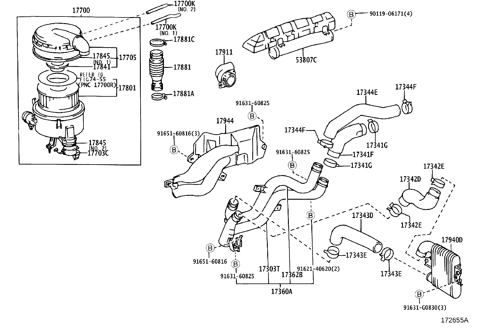 17700-66180 CLEANER ASSY, AIR product image