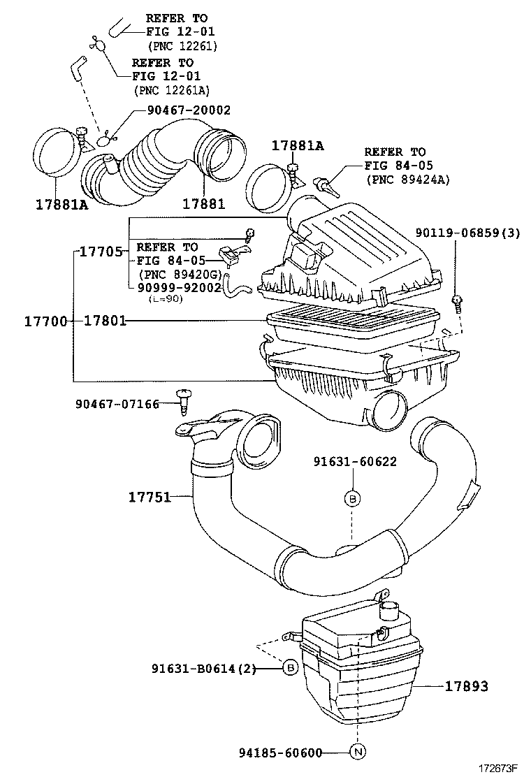 17705-64340 CAP SUB-ASSY, AIR CLEANER product image