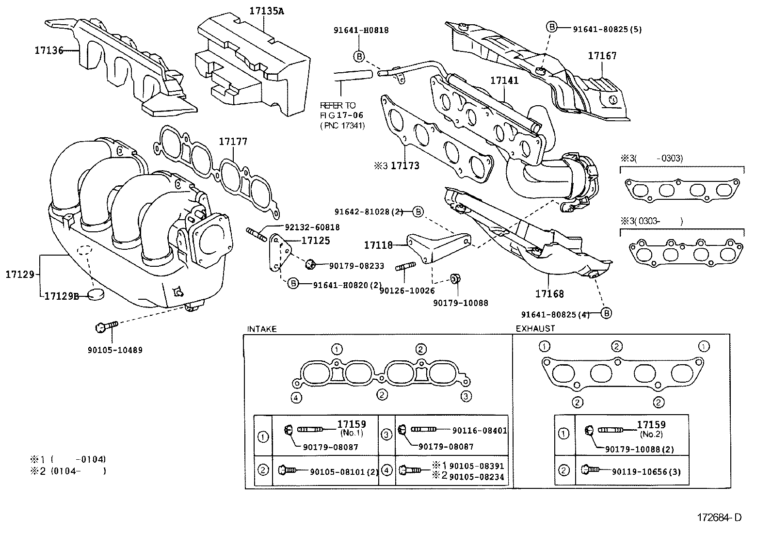 17167-88601 INSULATOR, EXHAUST MANIFOLD HEAT, NO.1 product image
