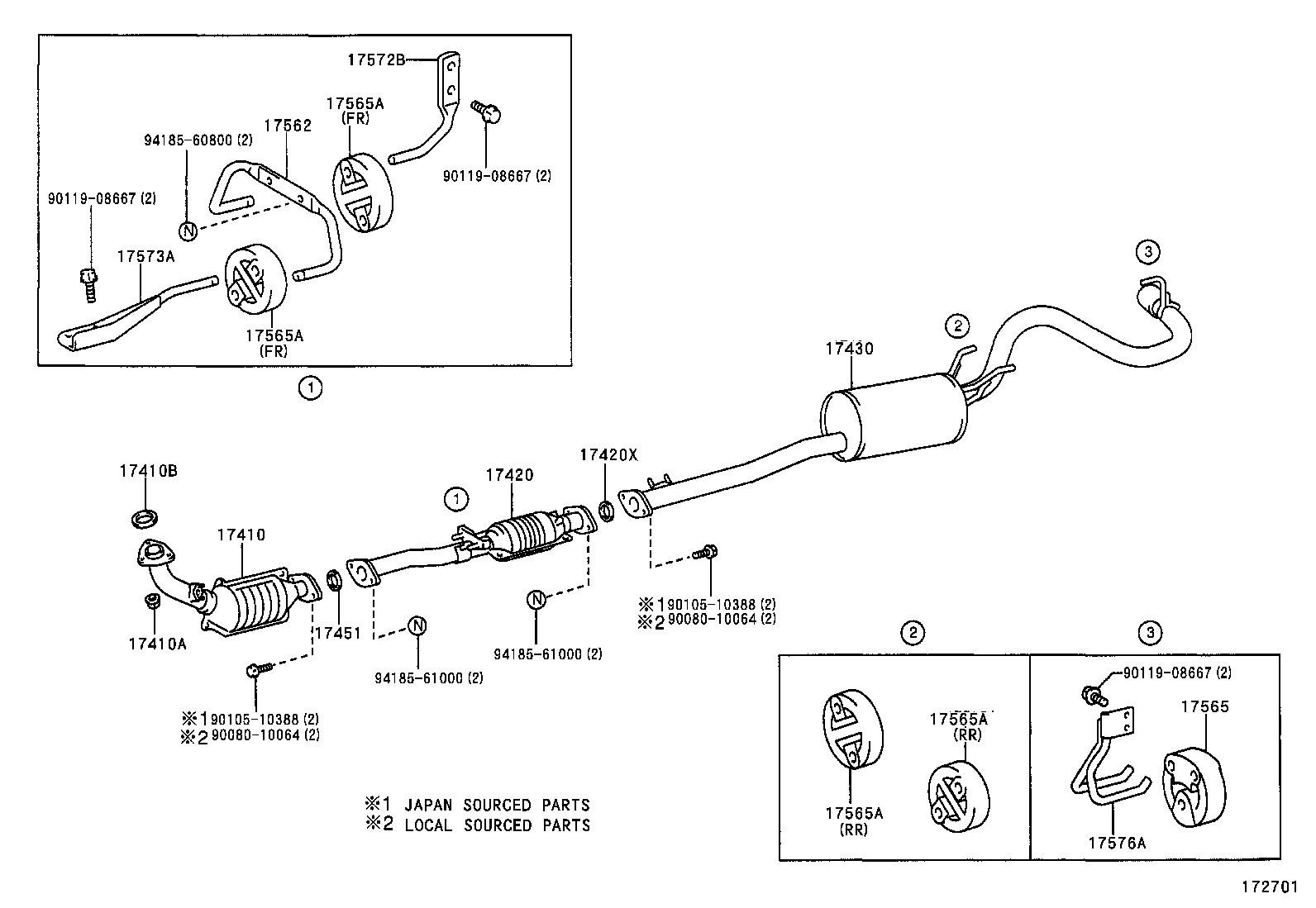 17405-0C030 PIPE ASSY, EXHAUST, TAIL product image