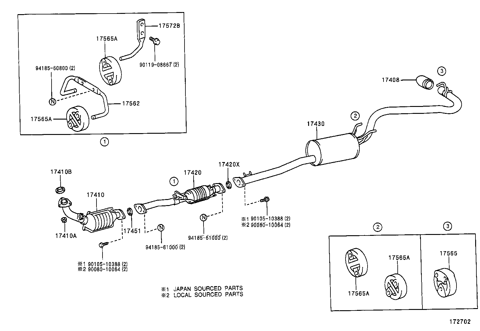 17405-0C030 PIPE ASSY, EXHAUST, TAIL product image