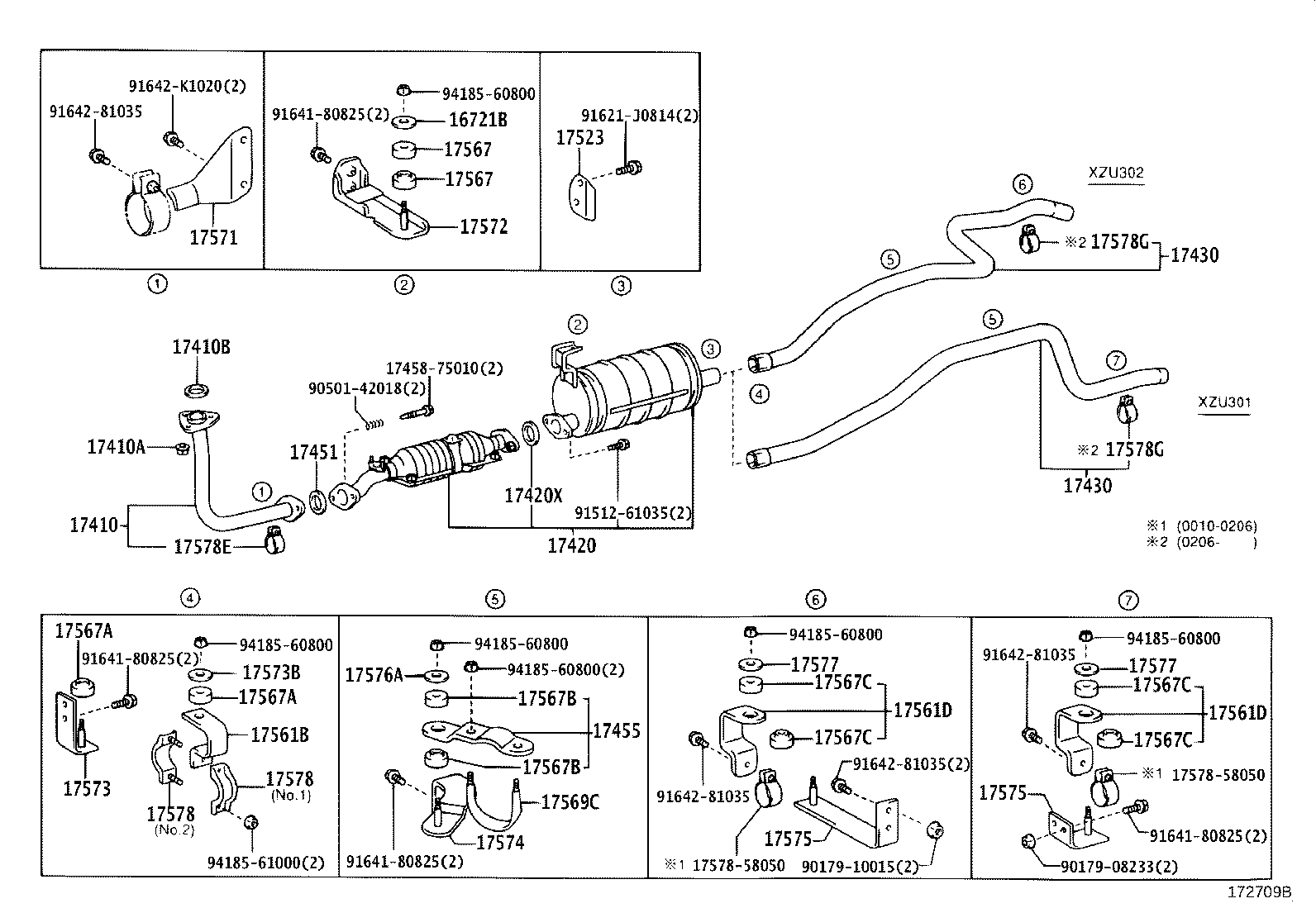 17405-75390 PIPE ASSY, EXHAUST, TAIL product image