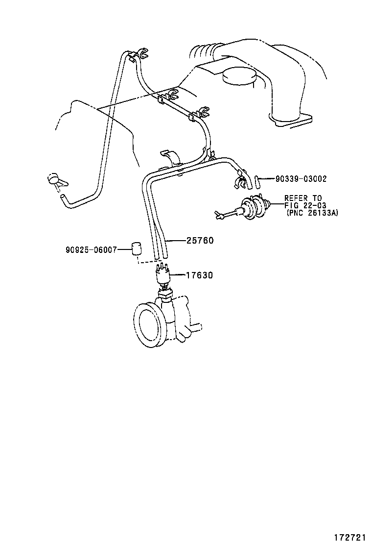 90910-12121 VALVE, DUTY VACUUM SWITCHING product image