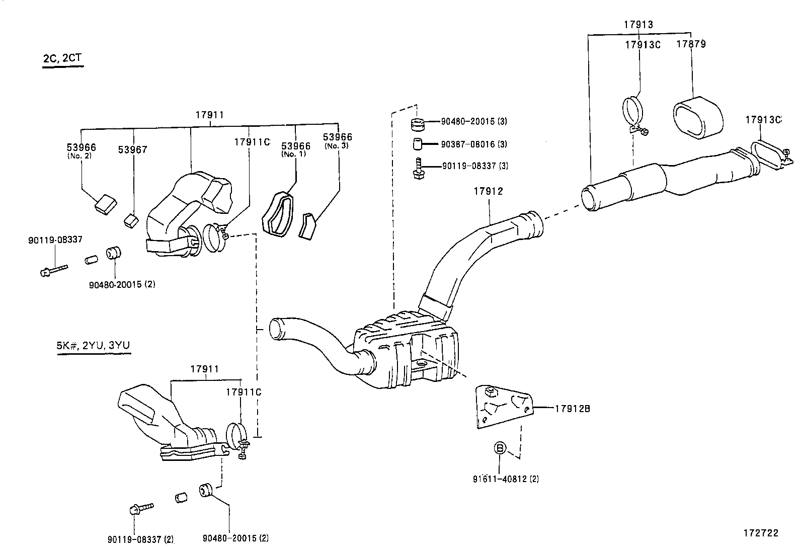 17103-64030 PIPE, INTAKE AIR CONNECTOR product image