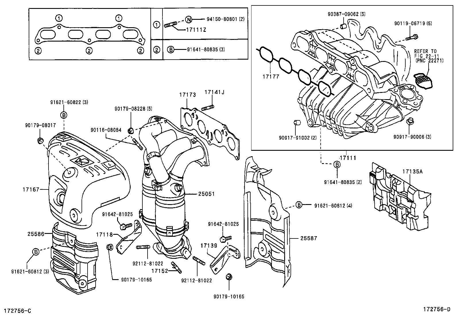 17120-28040 MANIFOLD, INTAKE product image