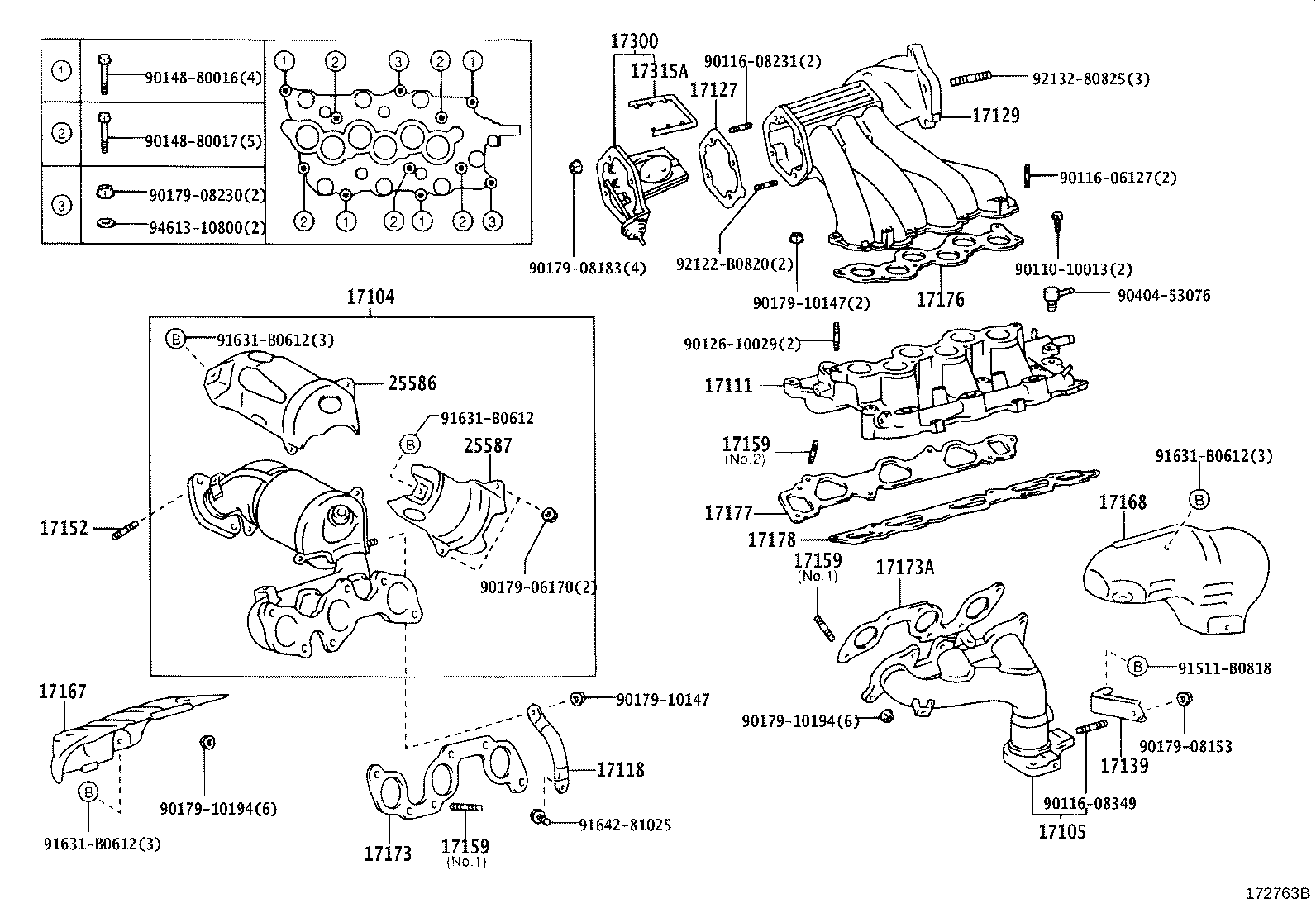 17120-28040 MANIFOLD, INTAKE product image