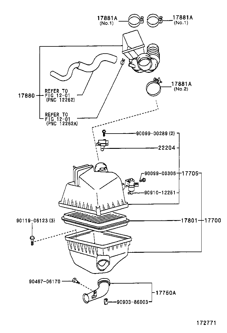 17700-28240 CLEANER ASSY, AIR product image