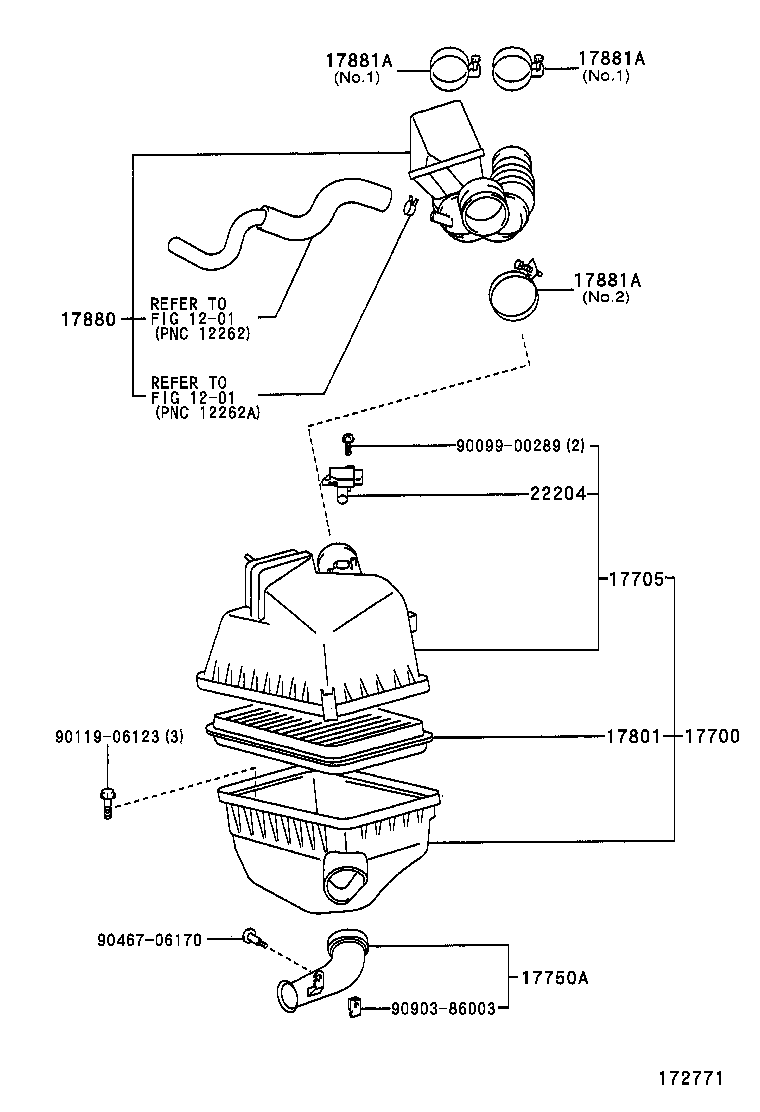 17700-28140 CLEANER ASSY, AIR product image