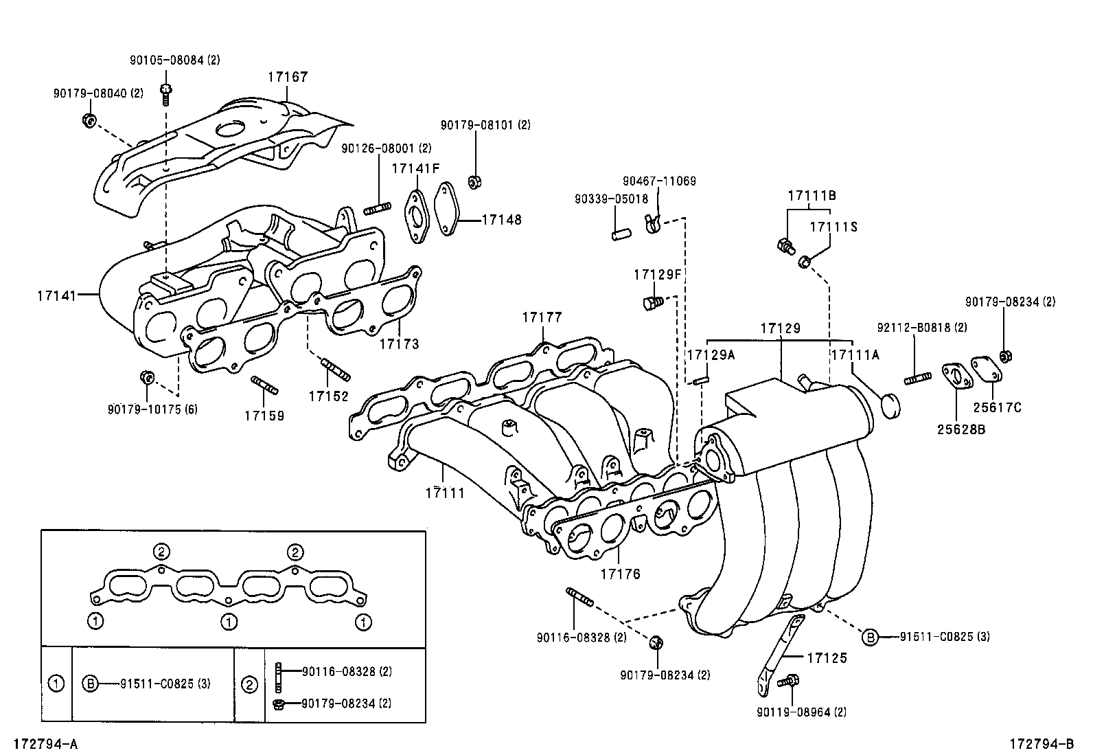 17103-78140 PIPE, INTAKE product image