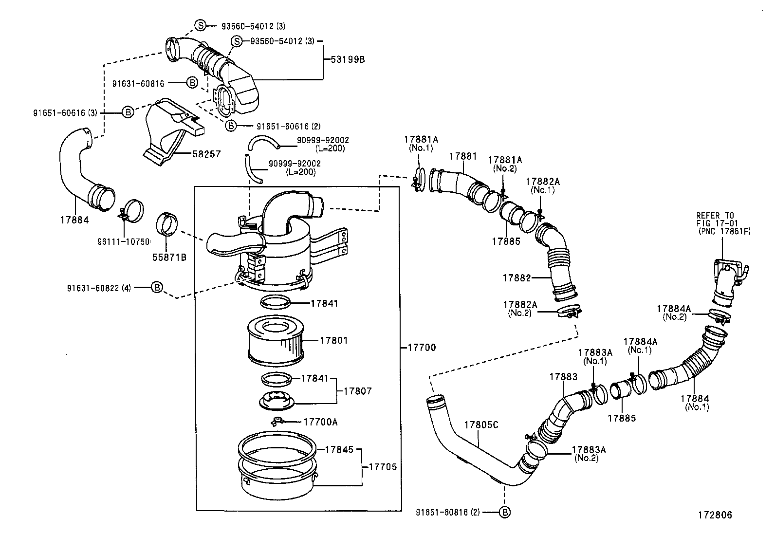 17030-78372 HOSE, AIR, NO.2 product image