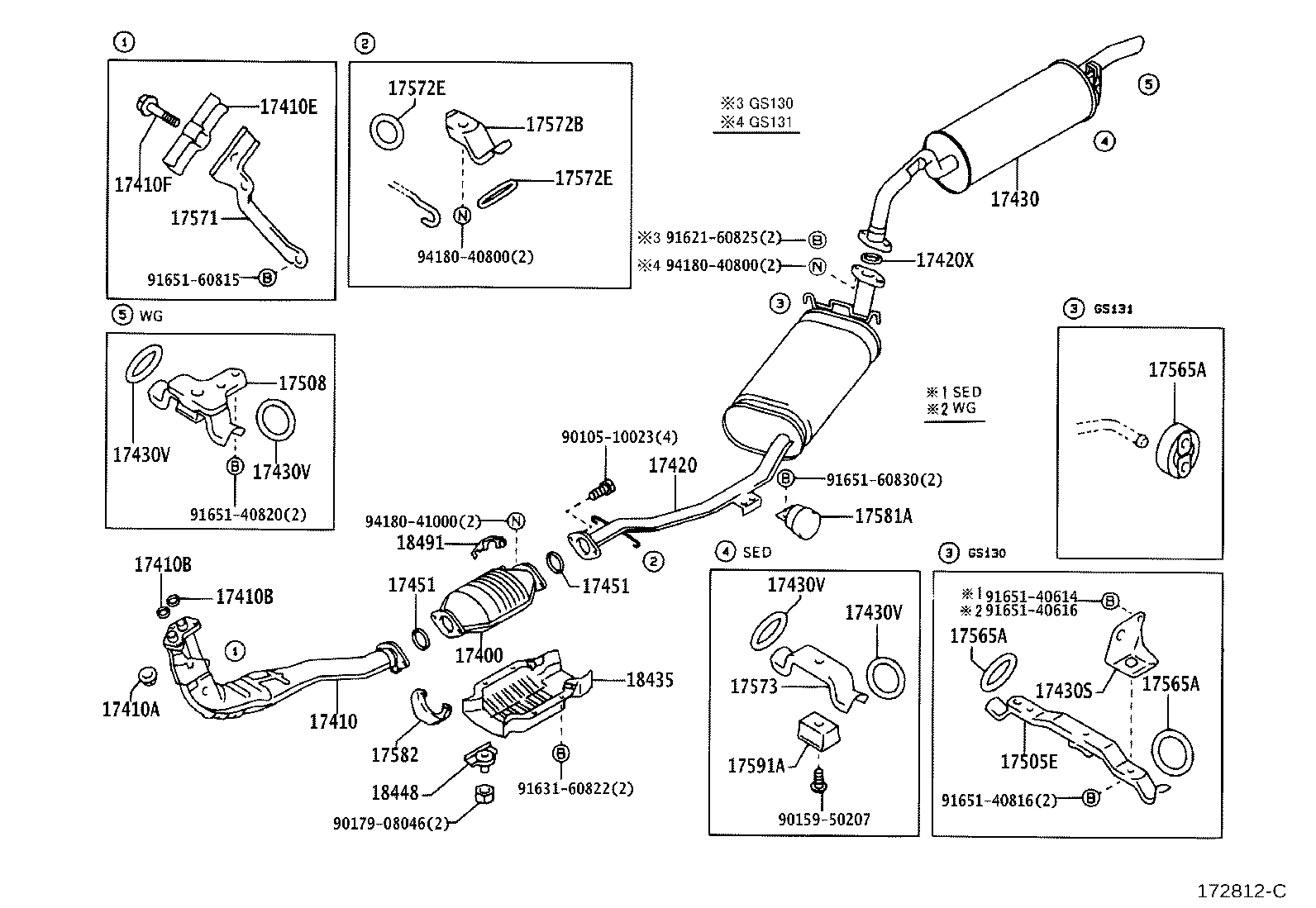 17430-70291 PIPE ASSY, EXHAUST, TAIL product image