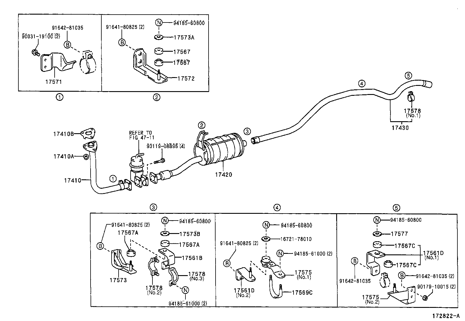 17405-78230 PIPE ASSY, EXHAUST, TAIL product image